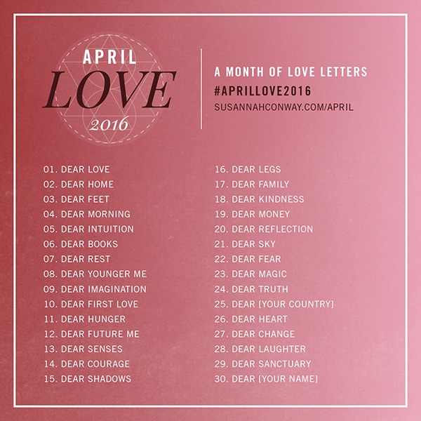 April Love 2016 Prompts