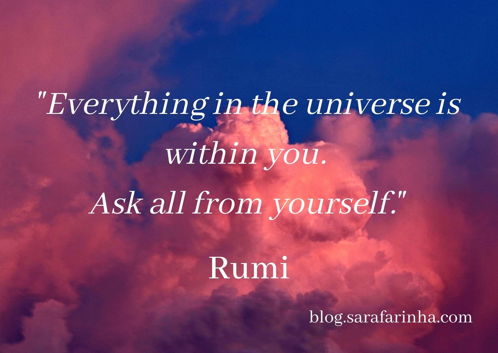 ask all from yourself
