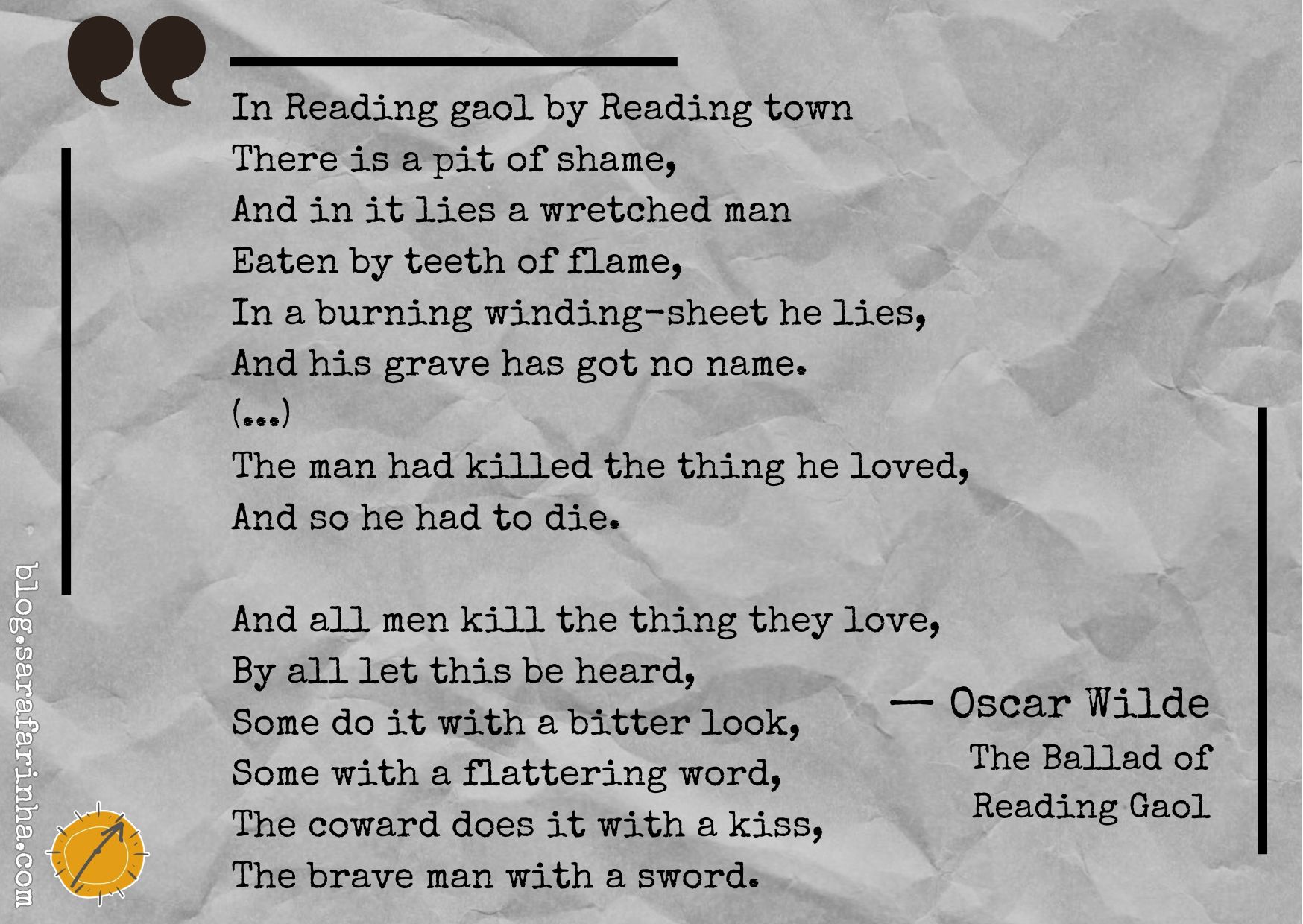 men kill all they love