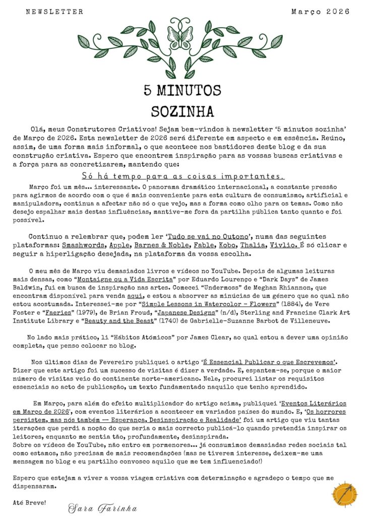 newsletter março 2026