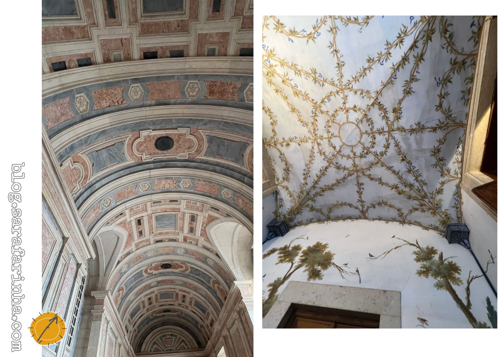 pinturas dos tectos em Mafra